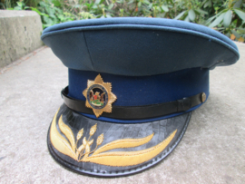 High officer police cap of South- Africa. Politiepet commissaris politie Zuid-Afrika, zeer nette staat.