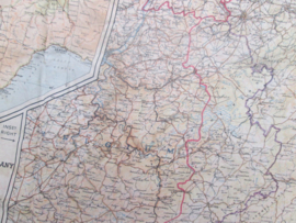 Engelse RAF ontsnappingskaart op zijden gedragen als sjaal, bijzonder item Nederland belgie Frankrijk Duitsland zwitserland