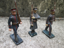DURSO 3 Dutch soldiers Royal Marines. 3 Nederlandse soldaten Korps Marinier in blauw uniform. nette staat
