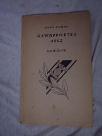 Boek- Buch; Gewappnetes Herz Gedicht van Hans Ehrke, veelal ss gedichten