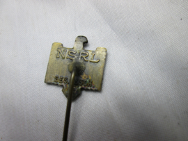 German sport pin. Duits speldje van de sportbond NSRL gemarkeerd ges.gesch.