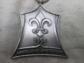 Scouting medal Dutch, 1958 Padvinderij wandelkring Amsterdam.