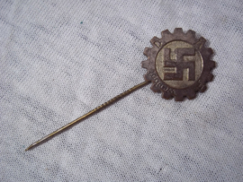 German stickpin, tinnie, Duits draagspeldje zeldzaam, very rare, DAF werber, nicely maker marked, gesgesch.