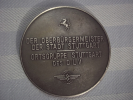 German plaque Air force - Luftwaffe DLV Deutsches Luftsport Verband - Jubiläums- sternflug zum cannstatter Waser. 1911 - 1936. Duitse penning Ortsgruppe Stuttgart des DLV.  diameter 6 cm. goede staat.