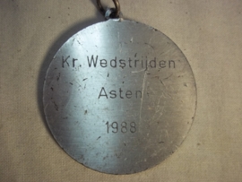 Dutch fire medal. Nederlandse prestatie medaille brandweer te Asten