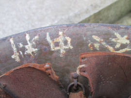 Japanese helmet M-1890, nicely marked used condition, Japanse staalhelm. met originele ster en binnenwerk, mooi gemarkeerd, moeilijk te vinden helm in originele staat. gedragen complete staat.