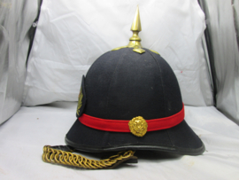 Dutch firehelmet for the Band. Nederlandse brandweerhelm welke gedragen werd door de Muziekkapel van de Brandweer, vrij zeldzaam stuk.