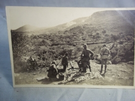 Postkaart foto koloniale strijd Afrika, fotograaf uit Casablanca