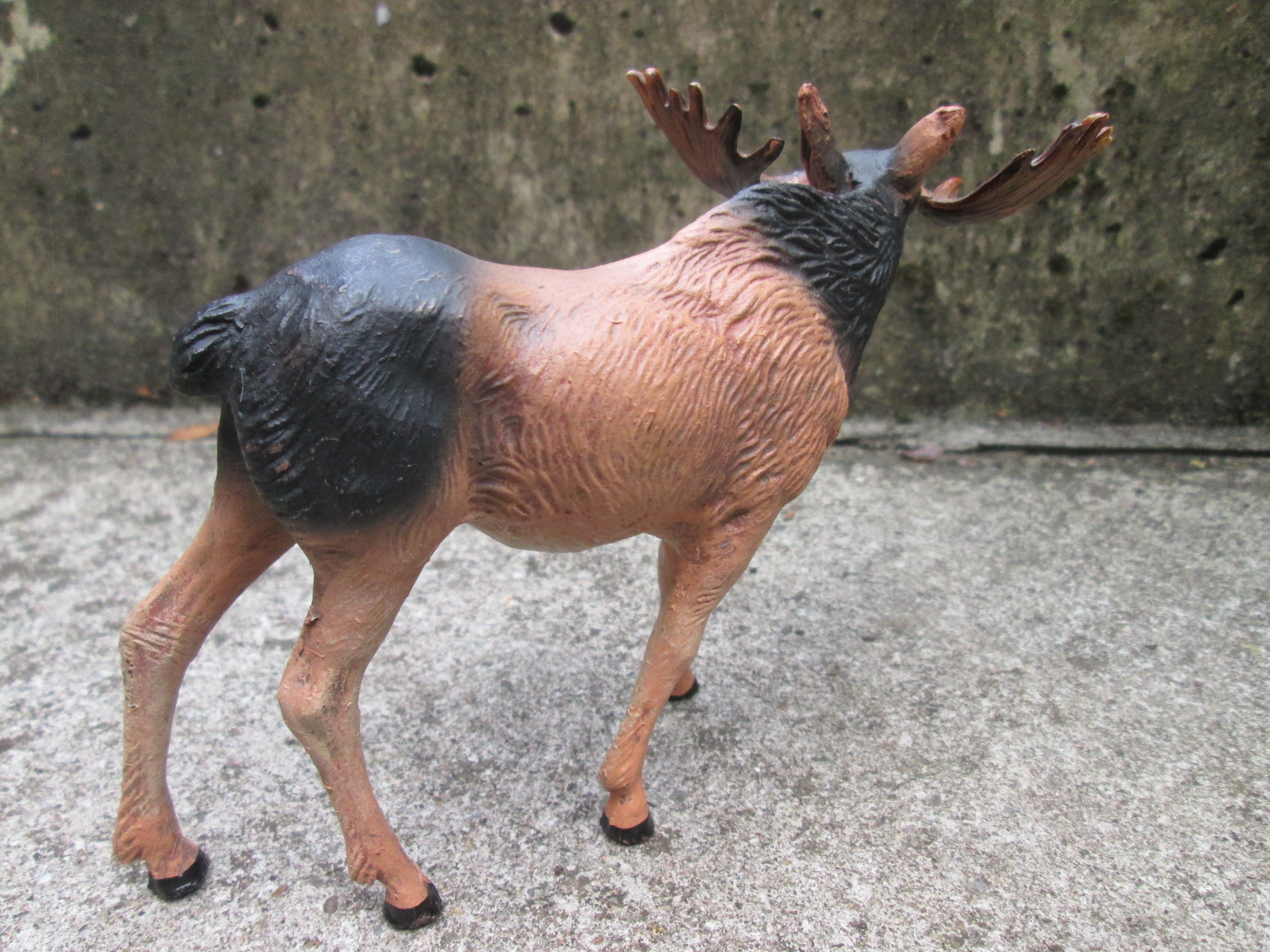 ELASTOLIN Swedish Elk.  Elastolin Zweedse eland zeer bijzonder en zeldzaam.