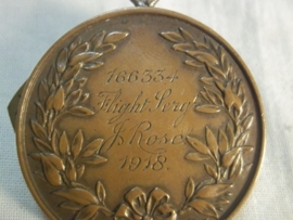 British RAF Cadets medal WW1 on name. Engelse RAF medaille op naam, 1918