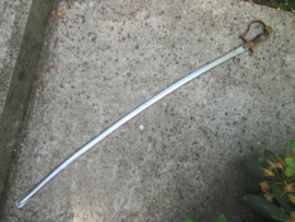 Dutch officers sword nicely marked German made, but Dutch marks. Nederlands buiten model wandelsabel panterkop gegraveerd Maison Jordi Amersfoort Duitse makelij met Nederlands wapen op gevest TOP zeldzaam stuk.