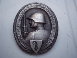 Swiss badge, Zwitsers speldje embleem 1914 en 1939 Mobilisations erinnerungsfeier