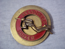 Dutch fire department badge DIVER. Brandweer brevet DUIKER.