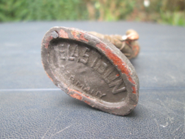 ELASTOLIN US officer soldier, Amerikaanse soldaat 10 cm. met typische hoed WO1 uniform TOP soldaatje.