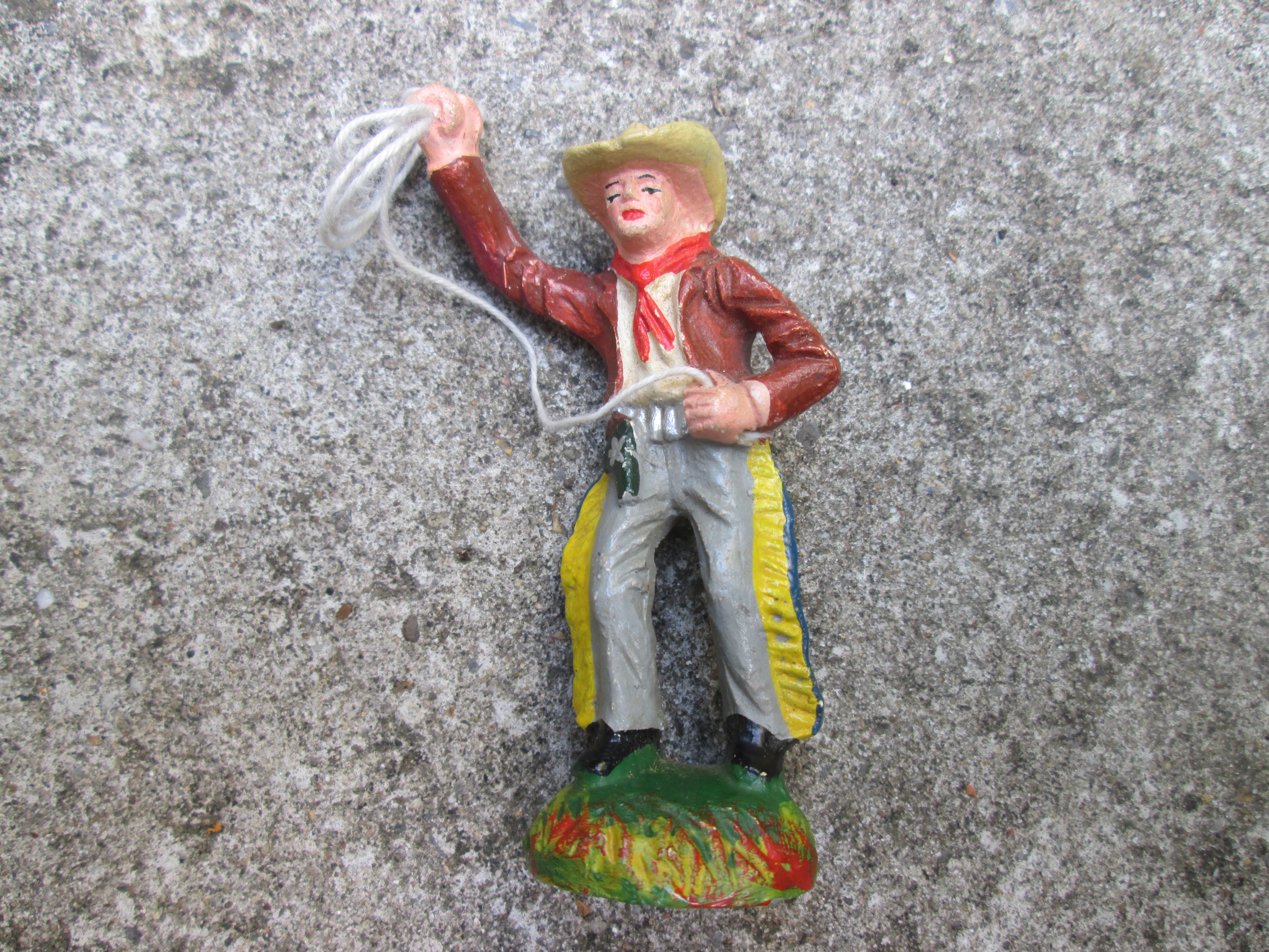 DURSO cowboy with lasso. Cowboy met lasso