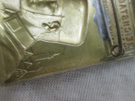 German tinnie, rally badge, Duitse tinnie SA related, early badge Reichstagwahl  6 november 1932 Braunschweig with maker  R. Wächter und Sohne  Mittweida SA.