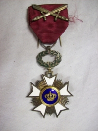 Belgium medal order of the crown. Belgische Kroonorde, emaille 100%.