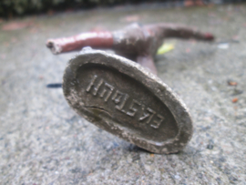 ELASTOLIN 0 cm. German soldier with sword damaged feet. Duitse soldaat met sabel beschadigde voet antiek speelgoed