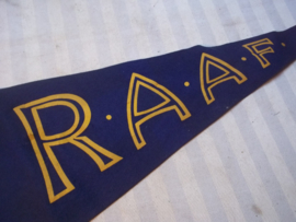 Pennant Royal Australian Air Force. R.A.A.F. Wimpel van vilt met opdruk oorlogs aanmaak 1945 als herinnering aan de R.A.A.F.