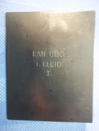 German police sporting plaque Austria. Duits- Oostenrijkse  politie penning 1e prijs, 1939, goudkleurig met politie embleem. 5 cm bij 6,5 cm. koperen uitvoering.