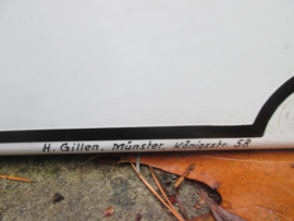 German enamel Police sign. Duits emaille bord van de Polizei Nordrhein Westfalen aanmeldings bureau voor politie agenten.