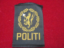 GERESERVEERD Sleeve badge Norway police- POLITI
