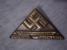German tinnie, rally badge, Duitse tinnie ArbeitsschlachtGau bayern Ostmark.