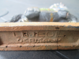 LINEOL knight horse with armour ridder paard met bescherming nette staat