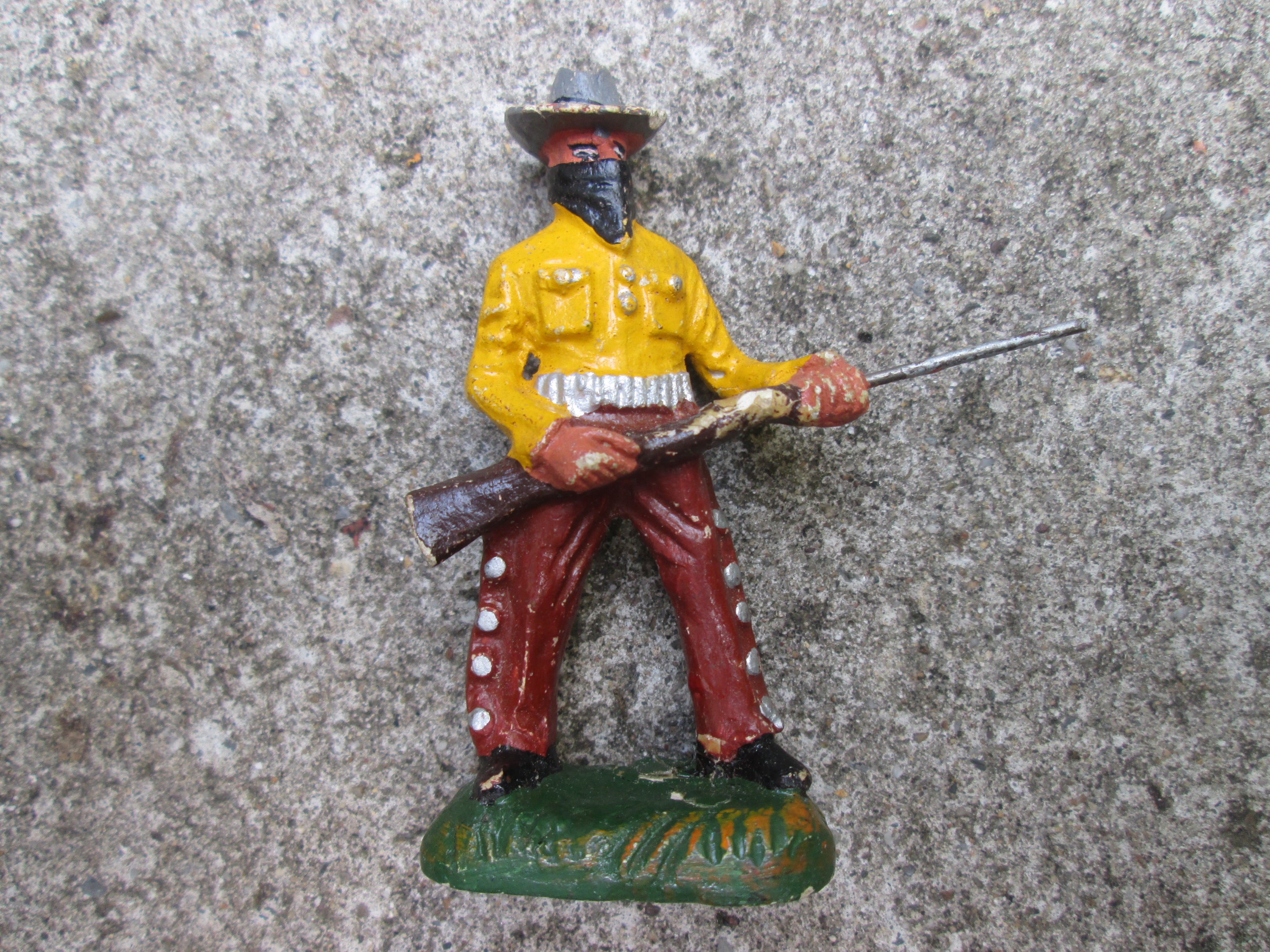 DURSO Cowboy bankrobber. Bankovervaller met gelaatsdoek.