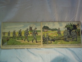 German book about the german soldier 1940. Duits boekje UNSERE SOLDATEN 6 pagina's