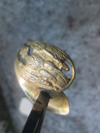 German Prusian sword  miniature letter opener, Duits Pruisisch sabel miniatuur als brievenopener  mooi met adelaar in het handvat.