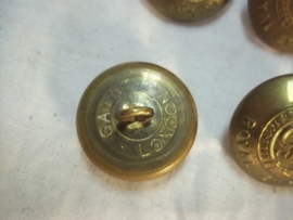 4 buttons Royal Engineers WW2. 4 knopen groot model 