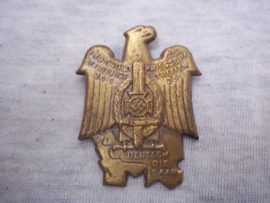 German tinnie, rally badge Duitse tinnie Frontsoldaten und Kriegsopfer Befreiungs Treffen 30-5-35 Deutsch die Saar.