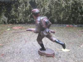 ELASTOLIN 10 cm. Austrian soldier attacking. Oostenrijkse soldaat in de aanval. goede staat antiek speelgoed.