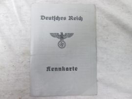 Deutsches reich Kennkarte, met foto. German ID book civilian.