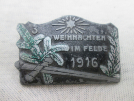 Austrian cap badge, Oostenrijks Kappenabzeichen 3. Weihnachten im Felde 1916.  Kriegsfursorgeamt Wien K.u.K.