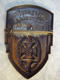 German tinnie rally badge, Duitse tinnie Kriegsopfer Ehrentag Karlsruhe 7-10-1934