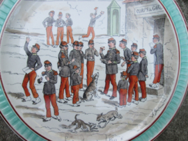Frans wandbord karikatuur