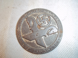 German tinnie, NSDAP, Duitse tinnie Sud Hannover Braunschweig Gautag Hannover 1935.