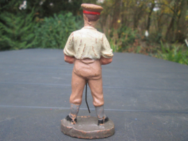 ELASTOLIN German officer WW1. 10 cm. Duitse officier WO1 met pet.