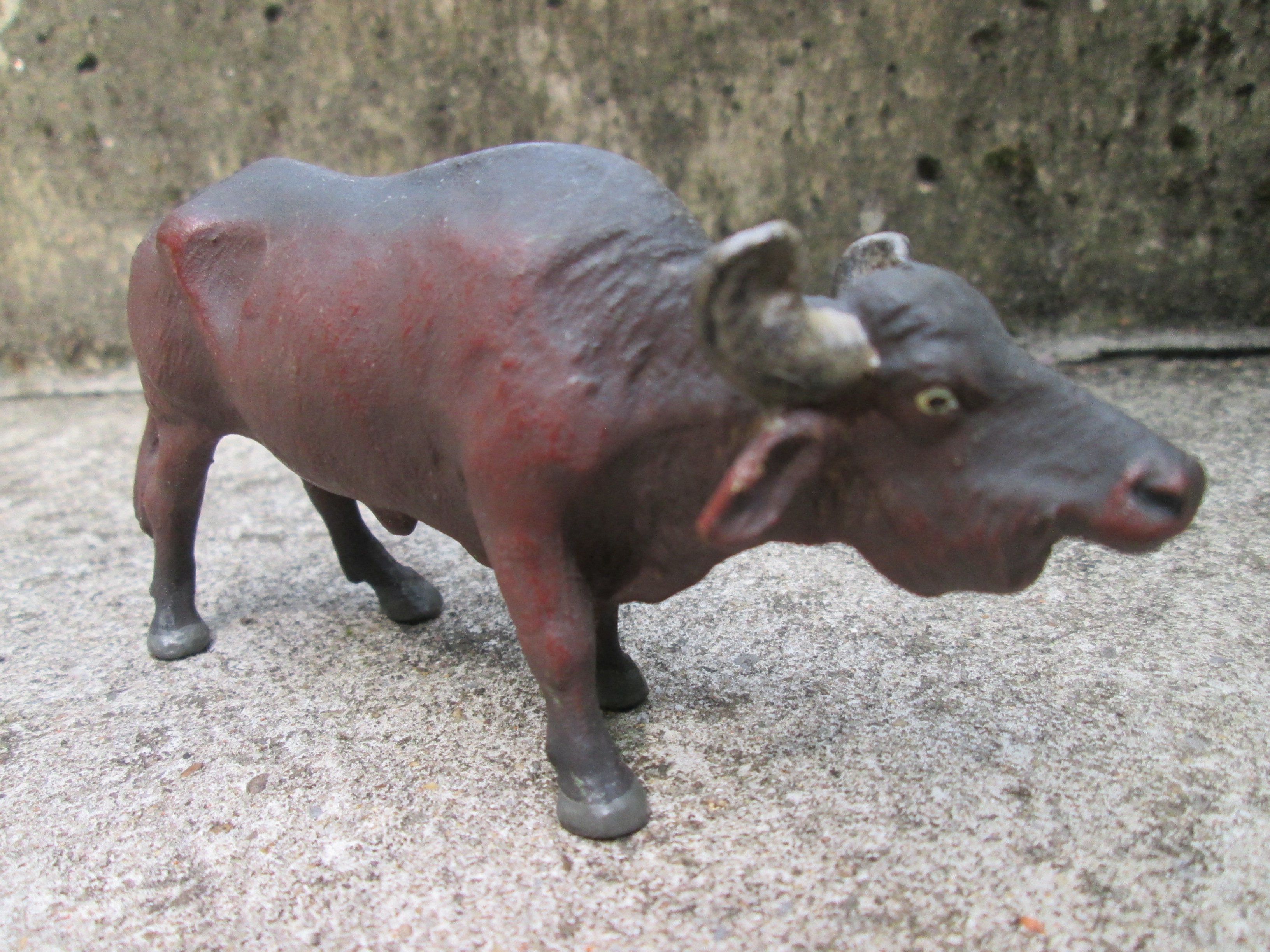 ELASTOLIN Buffalo, Elastolin dierfiguur Buffel zeer goede staat TOP.