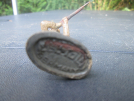 ELASTOLIN Shooting Belgium soldier, schietende Belgische soldaat. bespeelde staat.