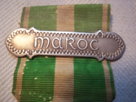 French medal 1930 with MAROC bar. Franse medaille jaren 30, met medaille balk MAROC.