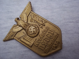 German tinnie, rally badge Duitse tinnie, Kreistag NSDAP Wolfenbütel 1939, plastik uitvoering met hersteller, bijzondere tinnie.