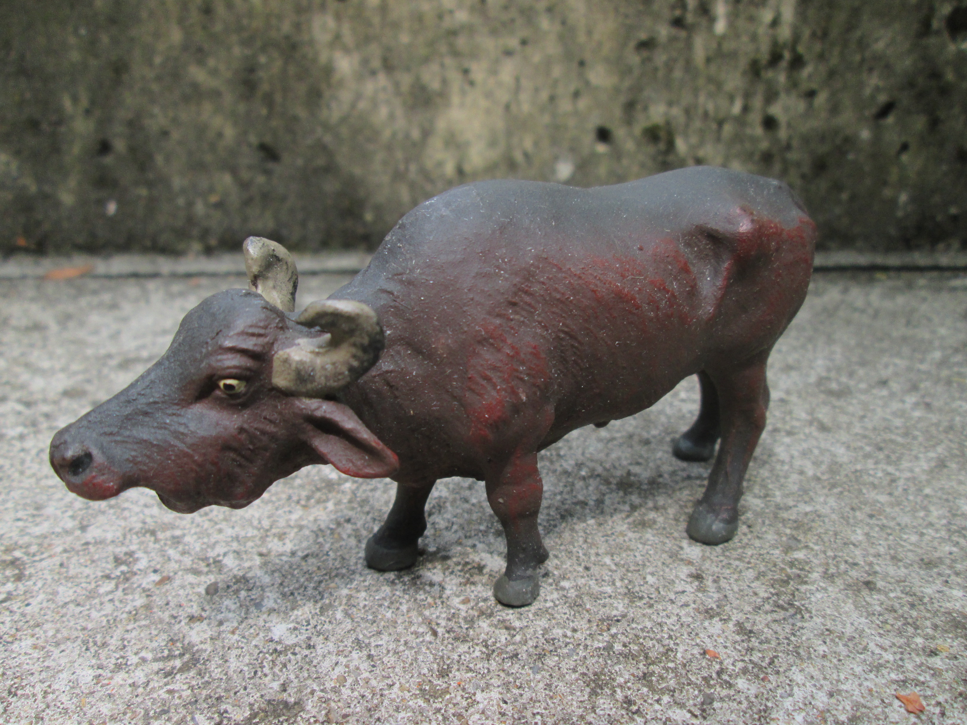 ELASTOLIN Buffalo, Elastolin dierfiguur Buffel zeer goede staat TOP.