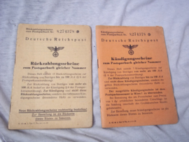 2 boekjes Deutsche Reichspost - Postsparbuch