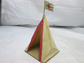 Rode kruis veld tent.