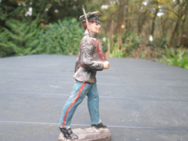 ELASTOLIN 10 cm. marching soldier USMC. Amerikaanse marinier.