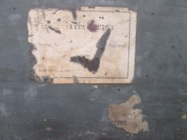German ammo box. Duits houten kist voor 12 Nebelwerfer granaten. met Wa. stempel.