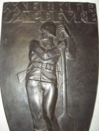 Austrian iron remembrance plate Pontonnier. Oostenrijkse plaquette pontonier Genie